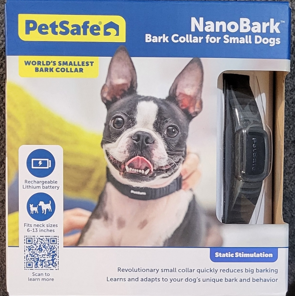 Petsafe NanoBark Collar by PetSafe Rechargeable Dog Bark Collar, Black